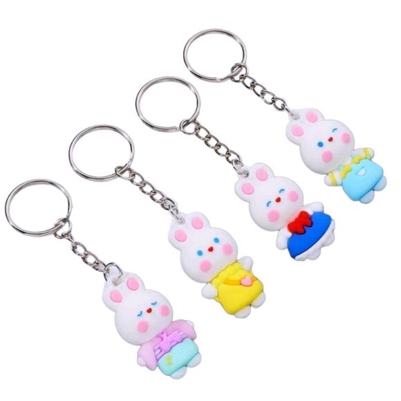 Cartoon Bunny Keychains- 4 - Picture 5 of 5